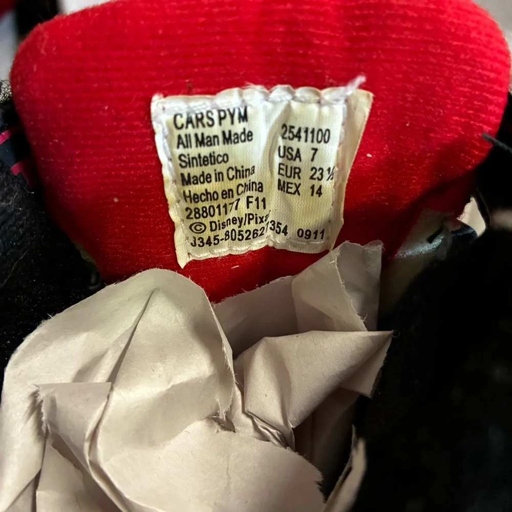 Disney Pixar Cars Movie Lightning McQueen Toddler‎ Boys' Winter Snow Boots Sz 7